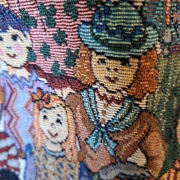 Vintage Facets by Mirrors Vest Women's Tapestry People Cotton Blend Size Med - Picture 5 of 11